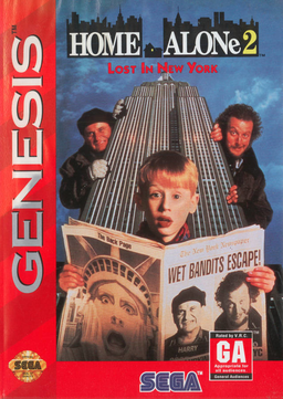 Home Alone 2 Lost In New York box art for Sega Genesis